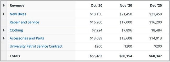 revenue forecast in business plan